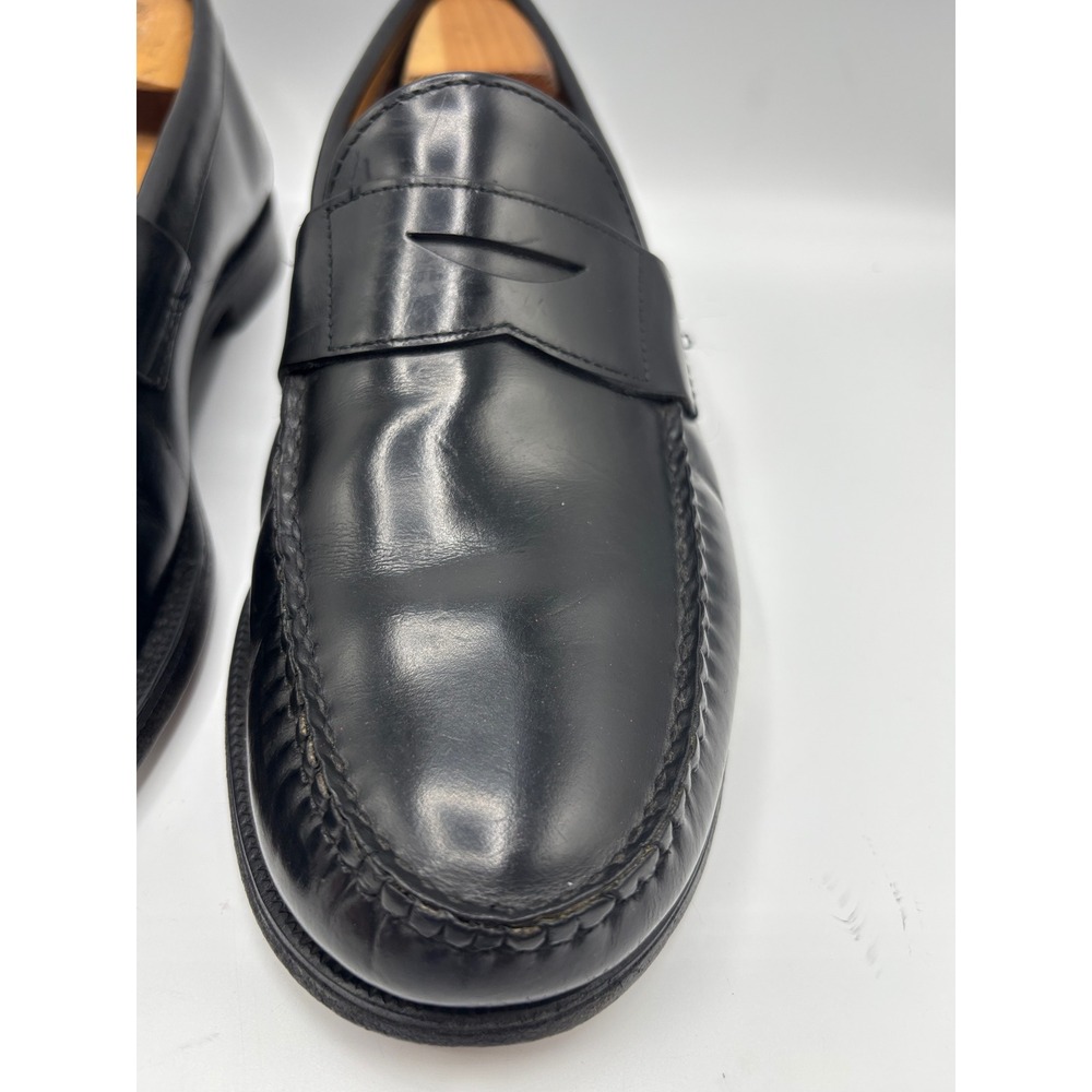 Brooks Brothers Men's Black Leather Penny Loafers Slip-On Dress Shoes Size 10 - Picture 12 of 13